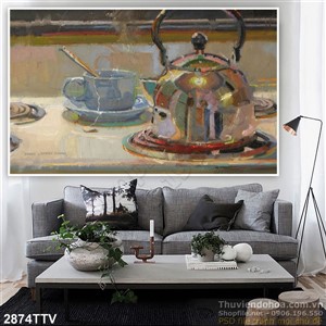 Tranh tĩnh vật hoa quả sơn dầu độc đáo