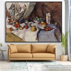 Tranh tĩnh vật hoa quả sơn dầu độc đáo