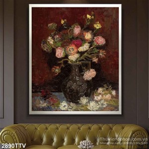 Tranh tĩnh vật hoa quả sơn dầu treo tường đẹp