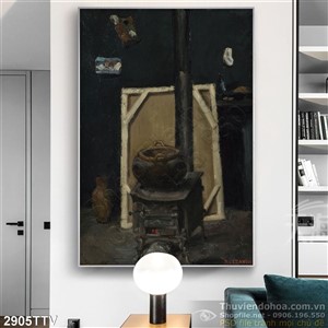 Tranh tĩnh vật hoa quả sơn dầu treo tường đẹp