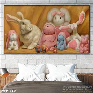 Tranh tĩnh vật hoa quả sơn dầu treo tường phòng ngủ