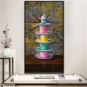 Tranh tĩnh vật hoa quả sơn dầu nghệ thuật