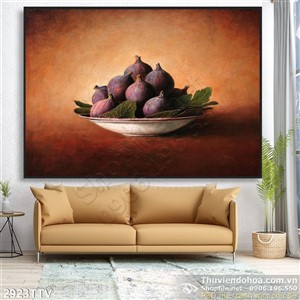 Tranh tĩnh vật hoa quả sơn dầu nghệ thuật đẹp