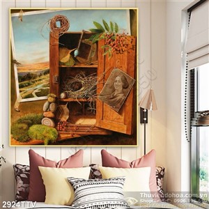 Tranh tĩnh vật hoa quả sơn dầu trang trí đẹp