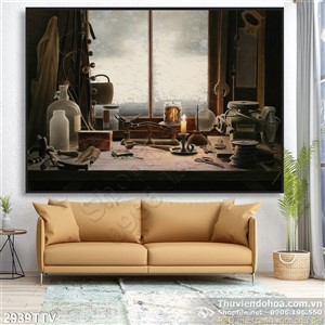 Tranh tĩnh vật hoa quả sơn dầu độc đáo