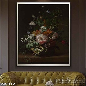 Tranh tĩnh vật hoa quả sơn dầu độc đáo