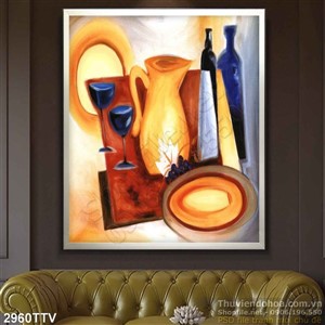 Tranh tĩnh vật hoa quả sơn dầu trang đẹp