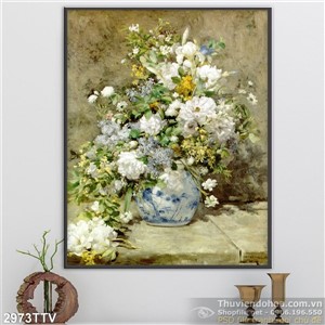 Tranh tĩnh vật hoa quả sơn dầu treo tường đẹp