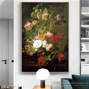 Tranh tĩnh vật hoa quả sơn dầu nghệ thuật