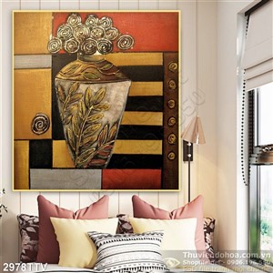 Tranh tĩnh vật hoa quả sơn dầu nghệ thuật hiện đại