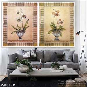 Tranh tĩnh vật hoa quả sơn dầu treo tường phòng khách