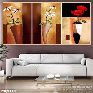 Tranh tĩnh vật hoa quả sơn dầu nghệ thuật hiện đại