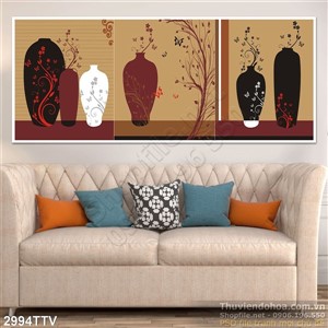 Tranh tĩnh vật hoa quả sơn dầu trang trí phòng khách