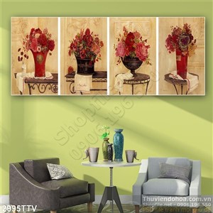 Tranh tĩnh vật hoa quả sơn dầu trang trí tường