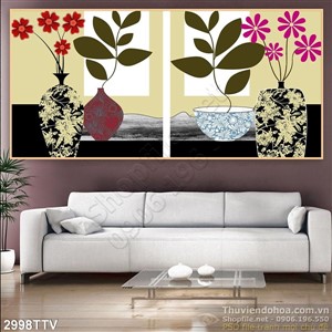 Tranh tĩnh vật hoa quả sơn dầu dán tường đẹp