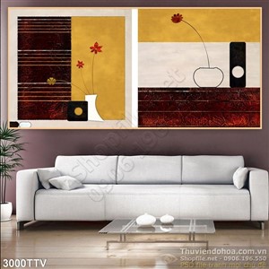 Tranh tĩnh vật hoa quả sơn dầu đẹp treo tường