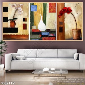 Tranh tĩnh vật hoa quả sơn dầu trang trí hiện đại