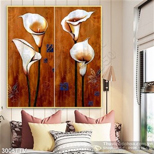 Tranh tĩnh vật hoa quả sơn dầu đẹp hiện đại