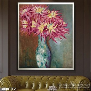 Tranh tĩnh vật hoa quả sơn dầu độc đáo