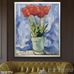 Tranh tĩnh vật hoa quả sơn dầu trang trri