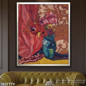 Tranh tĩnh vật hoa quả sơn dầu hiện đại đẹp