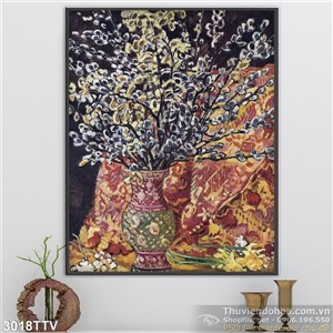 Tranh tĩnh vật hoa quả sơn dầu trang trí đẹp