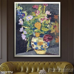 Tranh tĩnh vật hoa quả sơn dầu trang trí đẹp