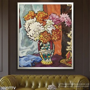 Tranh tĩnh vật hoa quả sơn dầu trang trí đẹp