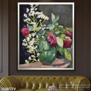 Tranh tĩnh vật hoa quả sơn dầu độc đáo