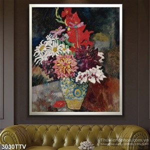 Tranh tĩnh vật hoa quả sơn dầu độc đáo