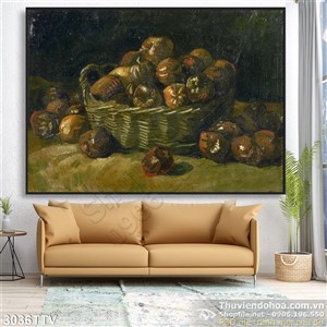 Tranh tĩnh vật hoa quả sơn dầu độc đáo