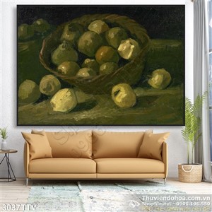 Tranh tĩnh vật hoa quả sơn dầu độc đáo