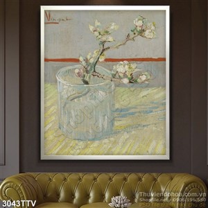 Tranh tĩnh vật hoa quả sơn dầu trang trí phòng ngủ