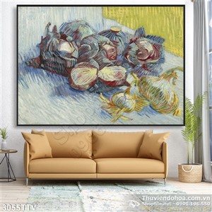 Tranh tĩnh vật hoa quả sơn dầu đẹp