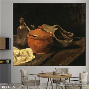 Tranh tĩnh vật hoa quả sơn dầu nghệ thuật