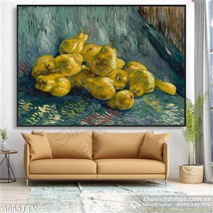 Tranh tĩnh vật hoa quả sơn dầu nghệ thuật đẹp