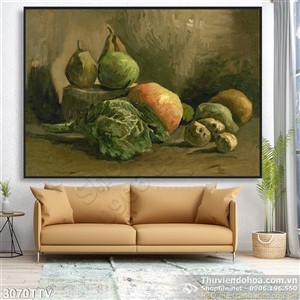 Tranh tĩnh vật hoa quả sơn dầu nghệ thuật