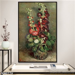 Tranh tĩnh vật hoa quả sơn dầu treo tường hiện đại