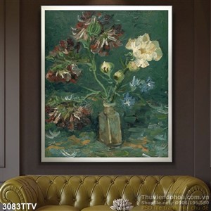 Tranh tĩnh vật hoa quả sơn dầu độc đáo