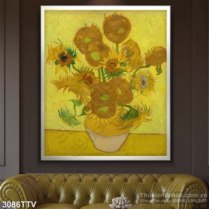 Tranh tĩnh vật hoa quả sơn dầu trang trí phòng khách