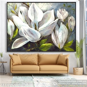 Tranh tĩnh vật hoa quả sơn dầu đẹp treo tường