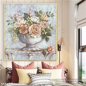 Tranh tĩnh vật hoa quả sơn dầu đẹp