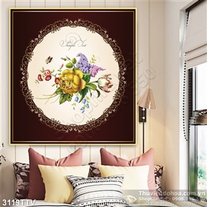 Tranh tĩnh vật hoa quả sơn dầu đẹp trang trí