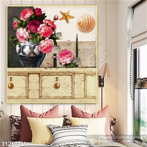 Tranh tĩnh vật hoa quả sơn dầu nghệ thuật