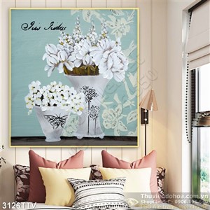 Tranh tĩnh vật hoa quả sơn dầu trang trí tường đẹp