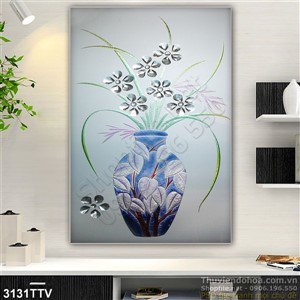 Tranh tĩnh vật hoa quả sơn dầu trang trí tường