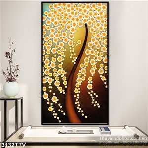 Tranh tĩnh vật hoa quả sơn dầu treo tường độc đáo