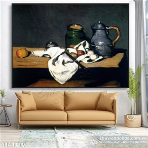 Tranh tĩnh vật hoa quả sơn dầu đẹp