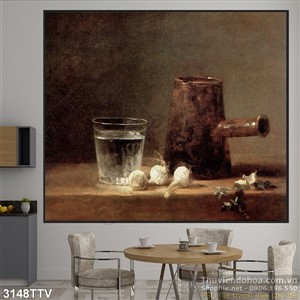 Tranh tĩnh vật hoa quả sơn dầu nghệ thuật