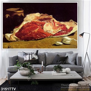 Tranh tĩnh vật hoa quả sơn dầu trang trí độc đáo